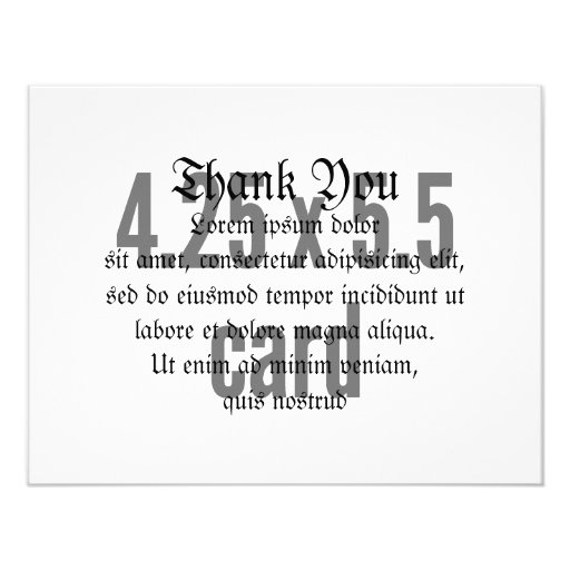 4.25 x 5.5 Horizontal Custom Invitations