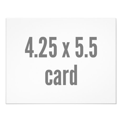 4.25 x 5.5 Horizontal Custom Invitations