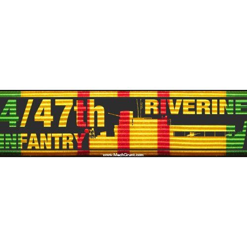 4/47th Riverine Infantry ATC Ribbon Sticker zazzle_bumpersticker