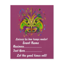 4.5" x 5.6" Party Time Creatives Mardi Gras Flyer