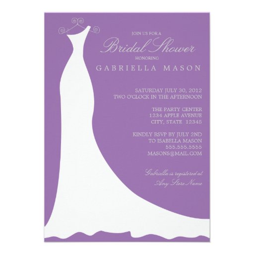 4.5 x 6.25 Bellflower | Bridal Shower Invite
