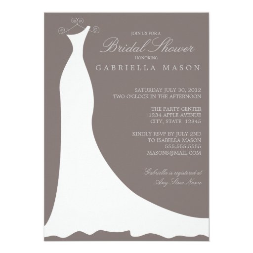 4.5 x 6.25 Driftwood | Bridal Shower Invite