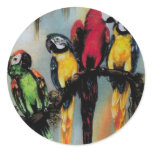 $4.95 Talking Parrots Stickers Bird Animal Nature