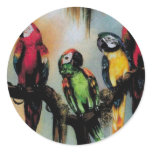 $4.95 Talking Parrots Stickers Bird Animal Nature