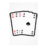 4 aces icon stationery design