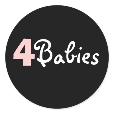 4 Babies Sticker pink by Samoona14