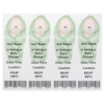 4  Baby Shower Invitations - Bookmark Favors Flyer Design