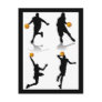 4-basketball-players post cards