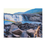 4. Beautiful Aasleagh Waterfall Galway Ireland Postcard
