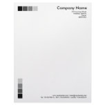 4 Black and Gray Squares Letterhead