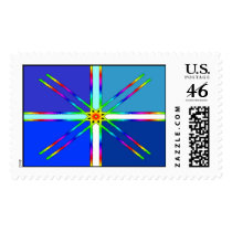 4 Blue Squares postage by bazanster2 4 Blue Squares postage