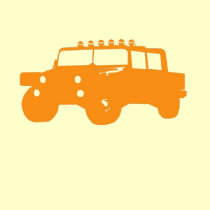 4 by 4 Orange Vehicle T Shirt