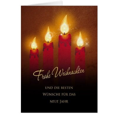 4 Christmas candles Greeting Cards by Twilight_Photography