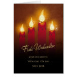 4 Christmas candles cards