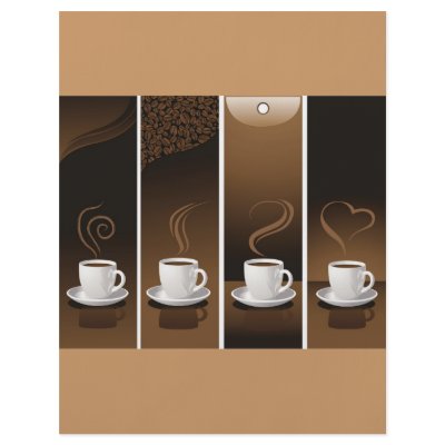 4 Coffee Cups in vector Custom Flyer by CreativeColours