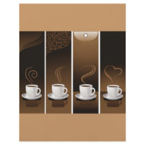 4 Coffee Cups in vector Custom Flyer