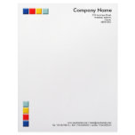 4 Color Squares 3d Letterhead