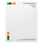 4 Color Squares Letterhead