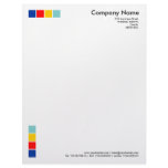 4 Color Squares Custom Letterhead