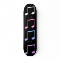 :/ 4 Colored Music Notes Skateboard by bloodfall :/ 4 Colored Music Notes Skateboard
