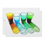 4 Coloured Cocktail Shot Glasses -Style 1 invitations