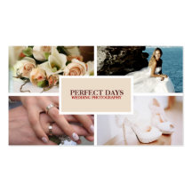 4 Custom Photo Wedding Photography Business Cards