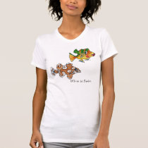 4 Cute Cartoon Fish Tee Shirts