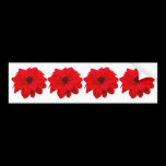 4 Dahlias - Bishop of Llandaff bumper stickers