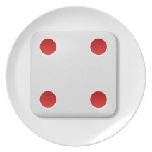 4 Dice Roll Dinner Plates