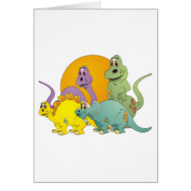 4 Dinosaur Friends Card