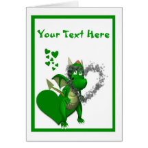 4. Dragons Need Valentines Too! - Customize It! Card