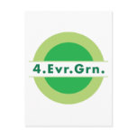 4.Evr.Grn. Post Card