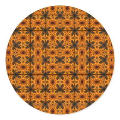 4 Flames Grid Sticker by Perzpektiba