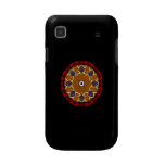 4 Flames Round Shield Alternate Samsung Galaxy S Cover