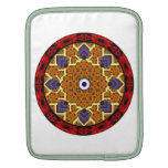 4 Flames Round Shield Alternate Sleeve For Ipads