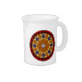 4 Flames Round Shield Alternate Beverage Pitcher