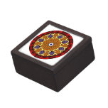 4 Flames Round Shield Alternate Premium Jewelry Box