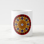 4 Flames Round Shield Alternate Jumbo Mug