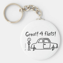 4 Flats Key Chain