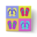 4 Flip-Flops Pinback Buttons