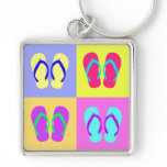 4 Flip-Flops Keychain