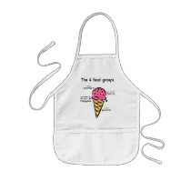 4 food groups child apron aprons