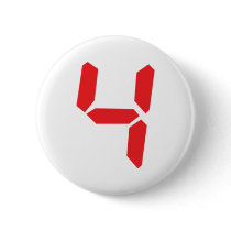 4 four red alarm clock digital number button