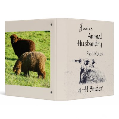 4-H Animal Husbandry Personalized Binder by farmer77