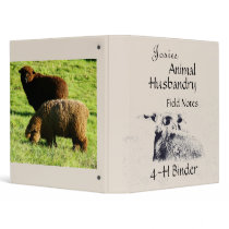 4-H Animal Husbandry Personalized Binder by farmer77 4-H Animal Husbandry Personalized Binder