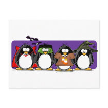 4 Halloween Penguins postcards by penguinality 4 Halloween Penguins postcards