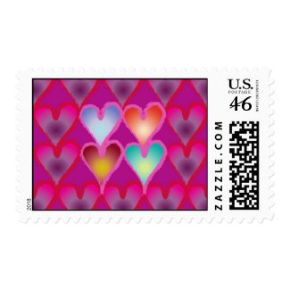 4 hearts stamp