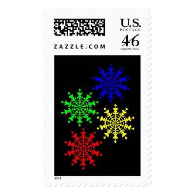 4 Ice Crystals Stamps by lonvig