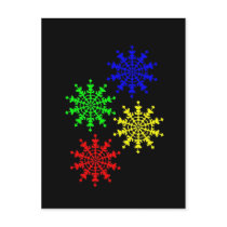 4 Ice Crystals postcards by lonvig 4 Ice Crystals postcards