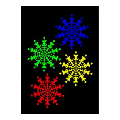 4 Ice Crystals Print by lonvig